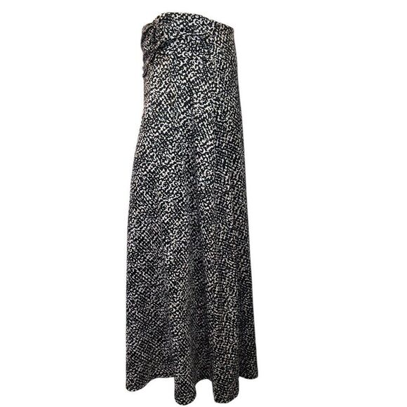 Womens Petite Large Jemi Ring Faux Belt A Line Maxi Skirt Pull On Stretch Black - Picture 2 of 5